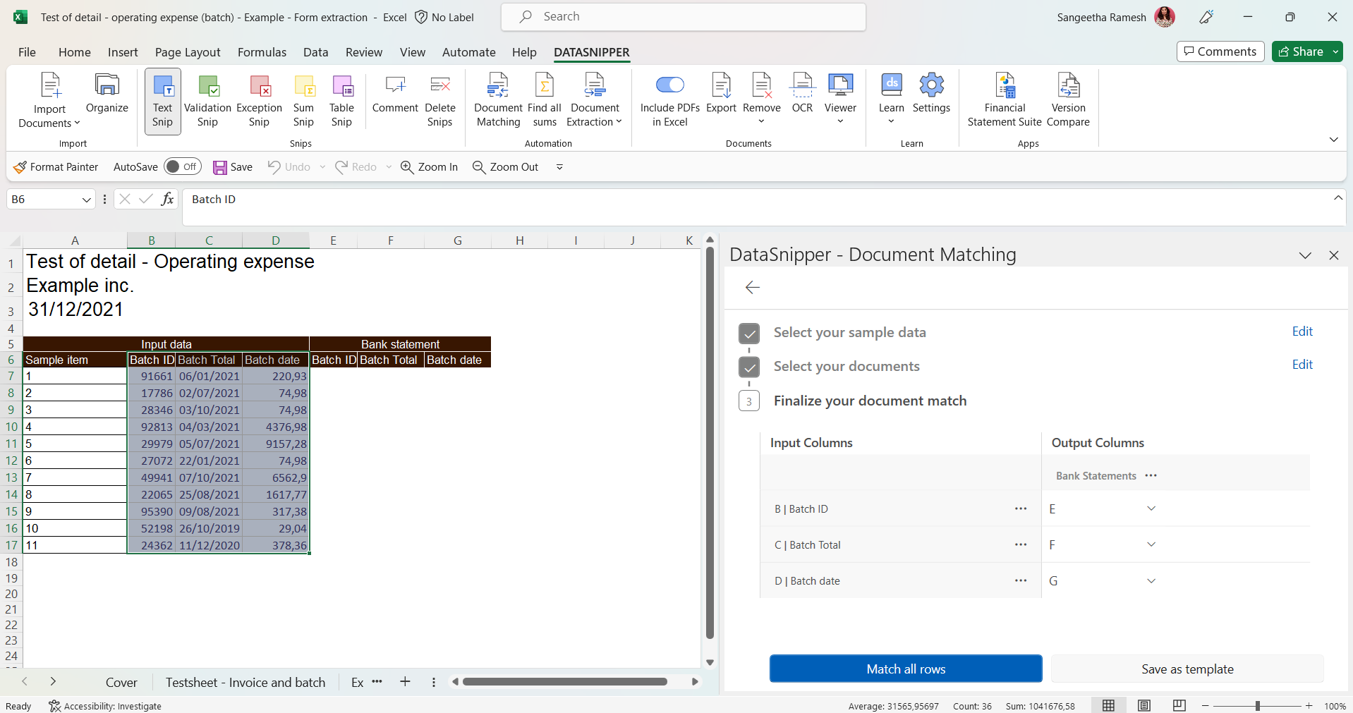 How To Perform Batch Payment Testing With Datasnipper